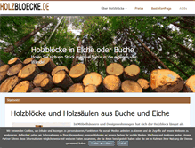 Tablet Screenshot of holzbloecke.de